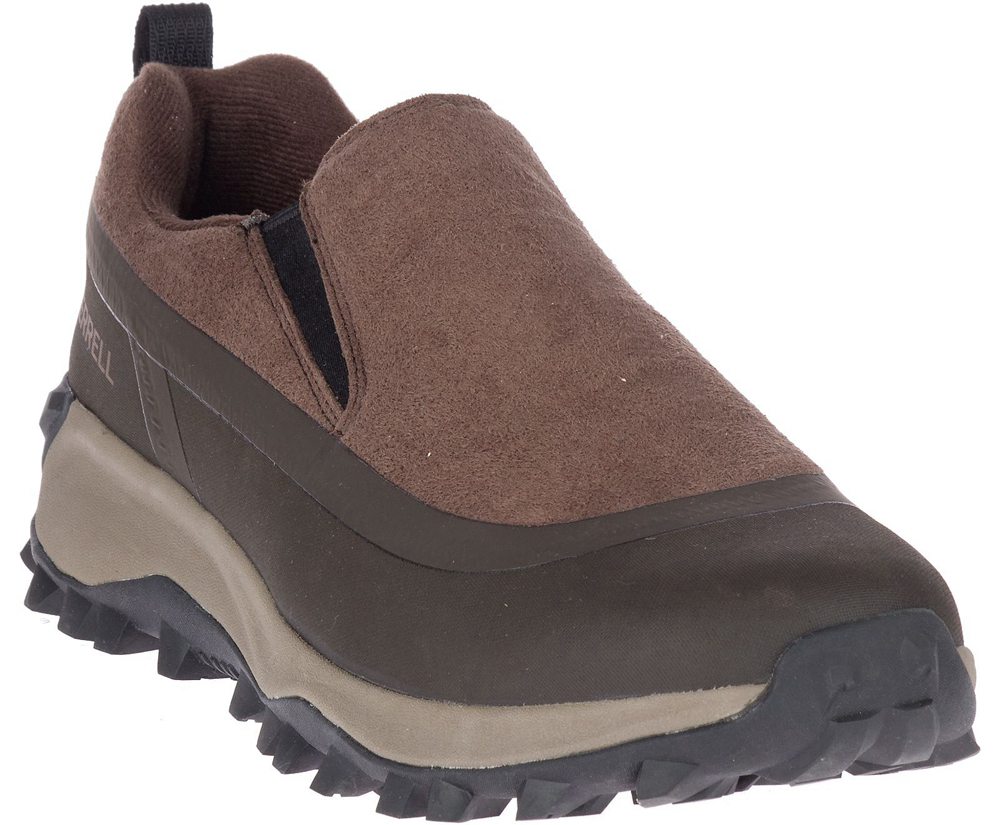 Merrell Boots Brown - Thermo Snowdrift Moc Shell Waterproof - Mens 64RHSZXVE